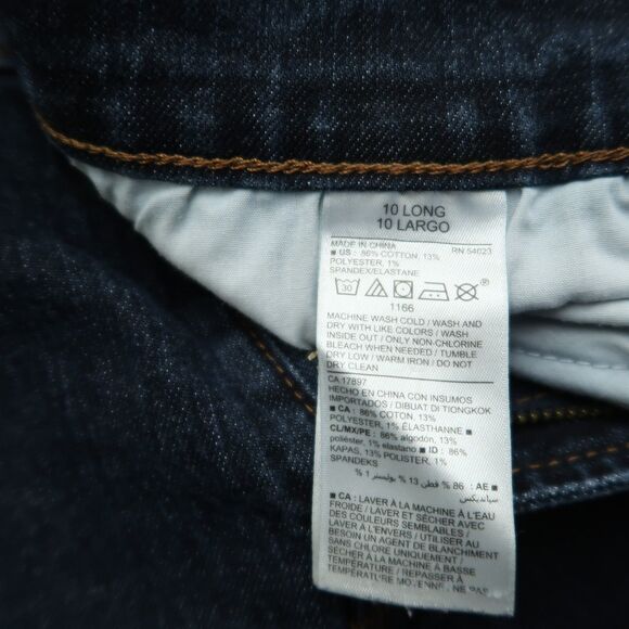 Old Navy Jeans Women's Size 10 Long Blue Mid-Rise Original Skinny 31" Inseam - Picture 10 of 16